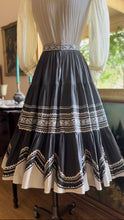 Load image into Gallery viewer, Fantastic 1940’s Vintage Dove Grey Patio Skirt by Porters Frontier Fashions