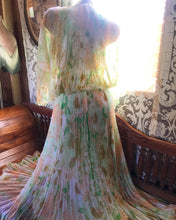 Load image into Gallery viewer, Breathtaking 1970’s vintage dress and capelet set by Jack Bryan