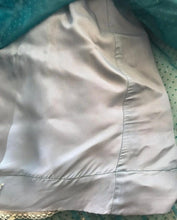 Load image into Gallery viewer, Authentic 1980’s vintage Teal Swiss Dot Chiffon Gunne Sax gown