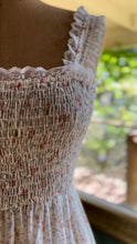 Load image into Gallery viewer, Summer 1970's vintage smocked floral Candi Jones maxi sundress