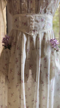 Load image into Gallery viewer, Sweet 1970’s vintage Ivory Floral voile Blouse and Skirt set by Gunne Sax