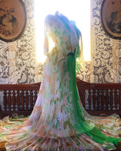 Load image into Gallery viewer, Breathtaking 1970’s vintage dress and capelet set by Jack Bryan