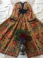 Load image into Gallery viewer, psychedelic 1970’s vintage pantsuit by Joseph Magnin