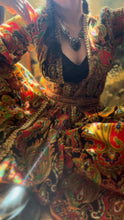 Load image into Gallery viewer, psychedelic 1970’s vintage pantsuit by Joseph Magnin