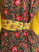 Load image into Gallery viewer, Delicious 1970’s vintage paisley floral dress by Jody T