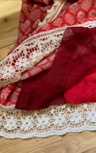 Load image into Gallery viewer, Rare 1960’s Vintage Tangerine Angel Sleeve Dress by Turtlegreen