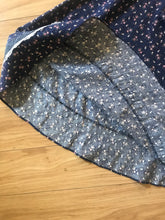 Load image into Gallery viewer, Darling Navy Blue Calico Gunne Sax Dress
