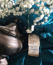 Load image into Gallery viewer, Authentic 1980’s vintage Teal Swiss Dot Chiffon Gunne Sax gown