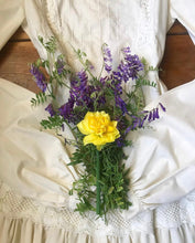 Load image into Gallery viewer, 1970's vintage Gunne Sax Ivory Poplin and Lace maxi dress