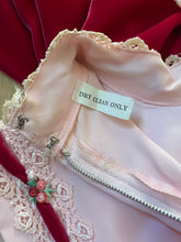 Load image into Gallery viewer, Darling 1960’s Vintage Pink Chiffon and Velvet Maxi Dress