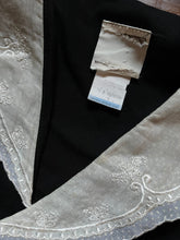 Load image into Gallery viewer, Cutie 1970’s Vintage Black Crepe Gunne Sax dress