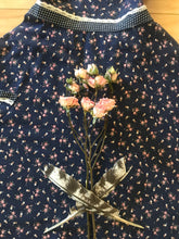 Load image into Gallery viewer, Darling Navy Blue Calico Gunne Sax Dress