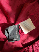 Load image into Gallery viewer, 1970’s Vintage Burgundy Pomegranate Seersucker Dress by Joy Stevens