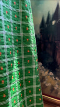 Load image into Gallery viewer, Outrageous Handmade Vintage Apple Green Seersucker dress