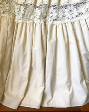 Load image into Gallery viewer, 1970's vintage Gunne Sax Ivory Poplin and Lace maxi dress