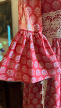 Load image into Gallery viewer, Rare 1960’s Vintage Tangerine Angel Sleeve Dress by Turtlegreen
