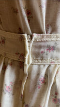 Load image into Gallery viewer, Sweet 1970’s vintage Ivory Floral voile Blouse and Skirt set by Gunne Sax