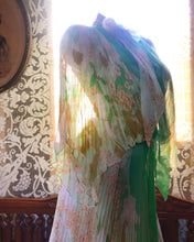 Load image into Gallery viewer, Breathtaking 1970’s vintage dress and capelet set by Jack Bryan