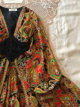 Load image into Gallery viewer, psychedelic 1970’s vintage pantsuit by Joseph Magnin