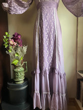 Load image into Gallery viewer, 1970's vintage Hand Dyed Purple Gunne Sax maxi dress
