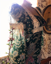 Load image into Gallery viewer, Sale~ 1970’s Vintage Scrolling Garden Floral Maxi Dress