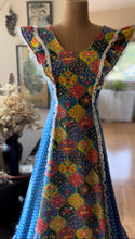 Load image into Gallery viewer, 1970’s Vintage Patchwork Print Calico Pinafore Dress by Levoy’s