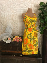 Load image into Gallery viewer, Authentic 1950’s 1960’s vintage batik sarong pinup dress by Sun Fashions of Hawaii