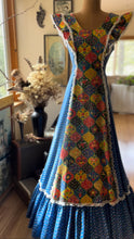 Load image into Gallery viewer, 1970’s Vintage Patchwork Print Calico Pinafore Dress by Levoy’s