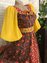 Load image into Gallery viewer, Delicious 1970’s vintage paisley floral dress by Jody T