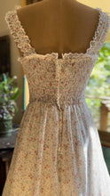 Load image into Gallery viewer, Summer 1970's vintage smocked floral Candi Jones maxi sundress