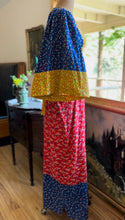 Load image into Gallery viewer, 1970’s Vintage Calico Kimono Sleeve Dress by Young Innocent