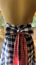 Load image into Gallery viewer, Picnic Perfect 1970’s Vintage Gingham Halter Maxi Dress by Act 1