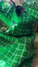 Load image into Gallery viewer, Outrageous Handmade Vintage Apple Green Seersucker dress