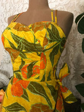 Load image into Gallery viewer, Authentic 1950’s 1960’s vintage batik sarong pinup dress by Sun Fashions of Hawaii