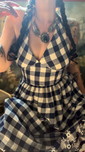 Load image into Gallery viewer, Picnic Perfect 1970’s Vintage Gingham Halter Maxi Dress by Act 1