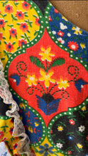 Load image into Gallery viewer, 1970’s Vintage Patchwork Print Calico Pinafore Dress by Levoy’s