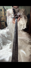 Load image into Gallery viewer, Breathtaking 1970’s Vintage White Lace Bridal Gown Wedding Dress
