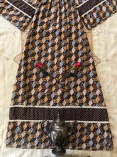 Load image into Gallery viewer, 1970’s vintage patchwork calico kimono dress by Young Innocent