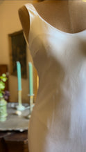 Load image into Gallery viewer, Elegant 1980’s Vintage White Satin Bias Slip Dress