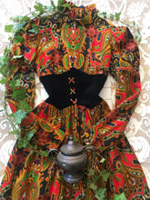 Load image into Gallery viewer, Psychedelic 1970’s vintage Tracy Petites Paisley Print dress