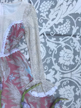 Load image into Gallery viewer, Authentic 1960’s Vintage Tropical Birds and Berries Print Black Label Gunne Sax Maxi Dress