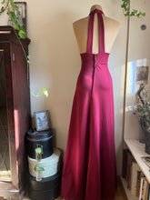 Load image into Gallery viewer, 1970’s Vintage Burgundy and Cream 2 Piece Halter Sundress and Jacket