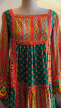 Load image into Gallery viewer, Rare 1970’s Vintage Psychedelic Paisley Print Dress by Bill Atkinson