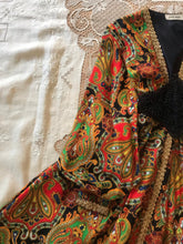 Load image into Gallery viewer, psychedelic 1970’s vintage pantsuit by Joseph Magnin