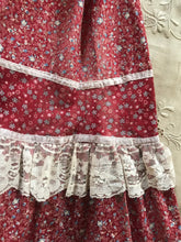Load image into Gallery viewer, Beautiful 1970's vintage Winter Berry Calico Gunne Sax dress