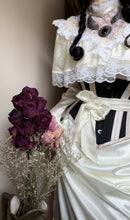 Load image into Gallery viewer, Authentic 1970’s Vintage Ivory Satin and Lace Gunne Sax Bridal dress