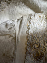 Load image into Gallery viewer, 1970’s Vintage Dreamy Ivory Crepe Flutter Sleeve Maxi dress