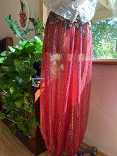 Load image into Gallery viewer, 1970’s 1980’s Vintage Magana Baptiste Lurex Chiffon and Sequin Harem Pants