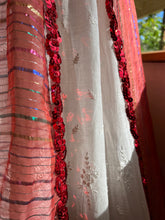 Load image into Gallery viewer, 1970’s 1980’s Vintage Magana Baptiste Lurex Striped Chiffon and Sequin Costume Skirt