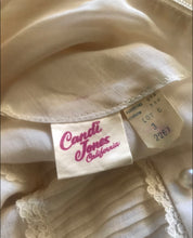 Load image into Gallery viewer, 1970's vintage ivory pintuck maxi dress by Candi Jones